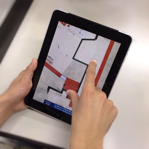 タブレットPCでの古地図参照